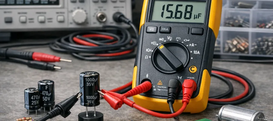 Kapazitaetsmessung mit Multimeter: So pruefen Sie Kondensatoren zuverlaessig
