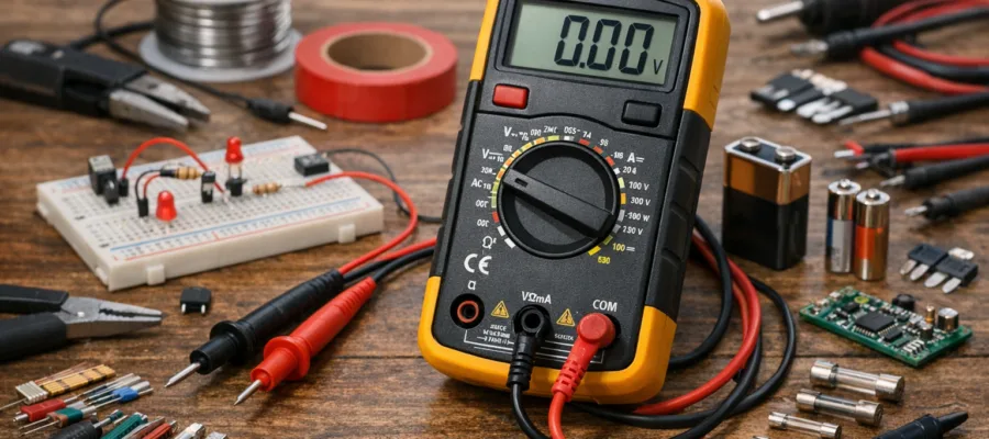 Multimeter Anfaenger-Guide: Erste Schritte, wichtige Tipps und haeufige Anwendungen