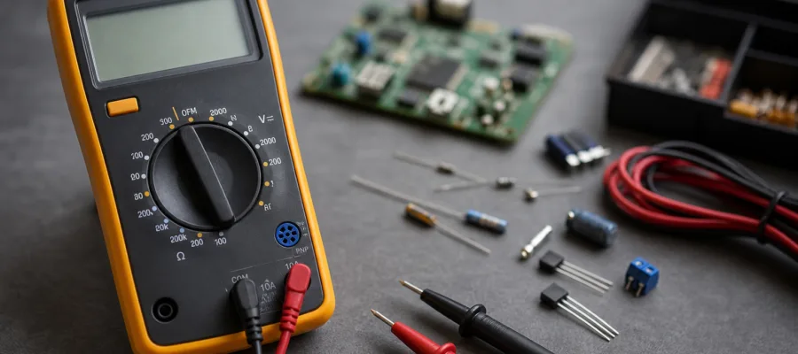 Multimeter Grundlagen: Komplette Anleitung zur richtigen Anwendung und Messung fuer Einsteiger