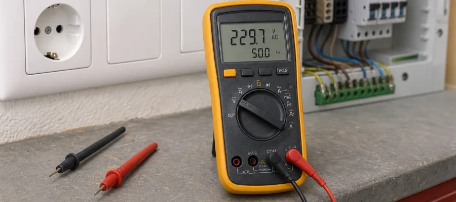 Multimeter Spannung messen: Wechsel- und Gleichspannung sicher messen