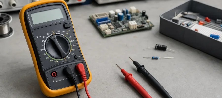 Spannung, Strom und Widerstand messen mit dem Multimeter – Praxisanleitung