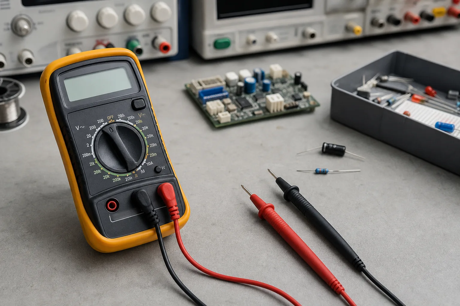 Spannung, Strom und Widerstand messen mit dem Multimeter – Praxisanleitung