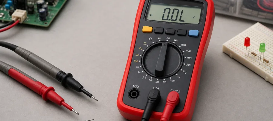 Messung von Durchgang und Diodentest mit Multimeter fuer Fortgeschrittene