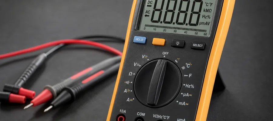 Multimeter Display und Symbole: Bedeutung der Anzeigen auf einen Blick