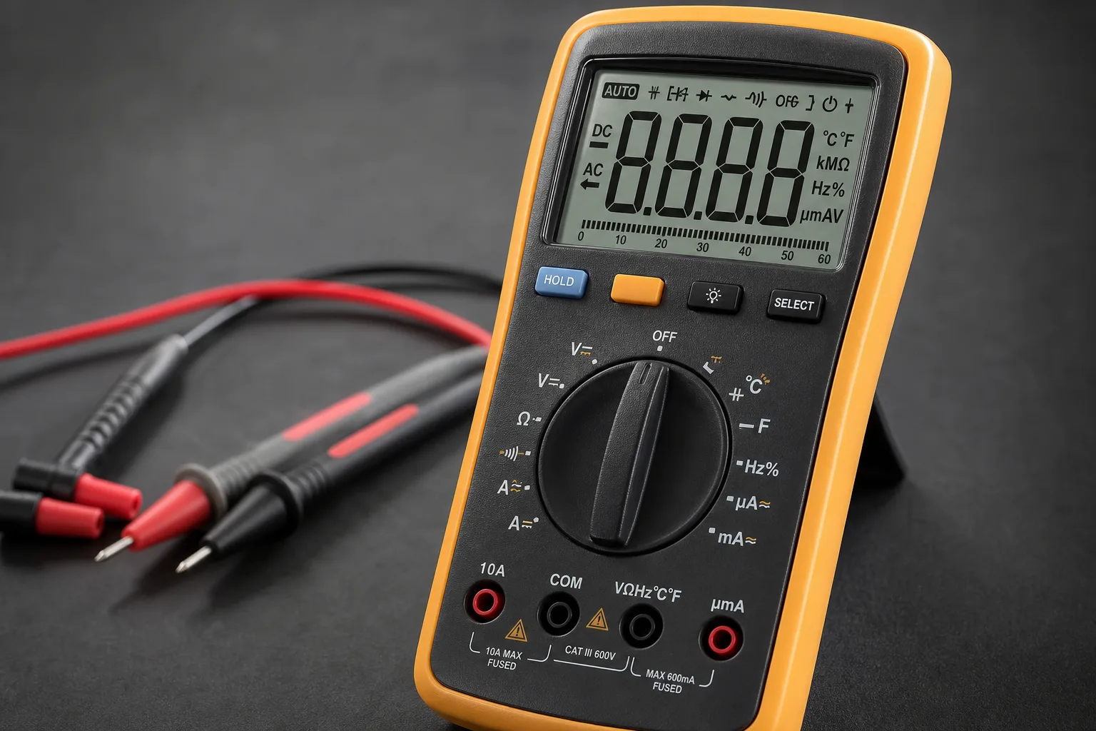 Multimeter Display und Symbole: Bedeutung der Anzeigen auf einen Blick