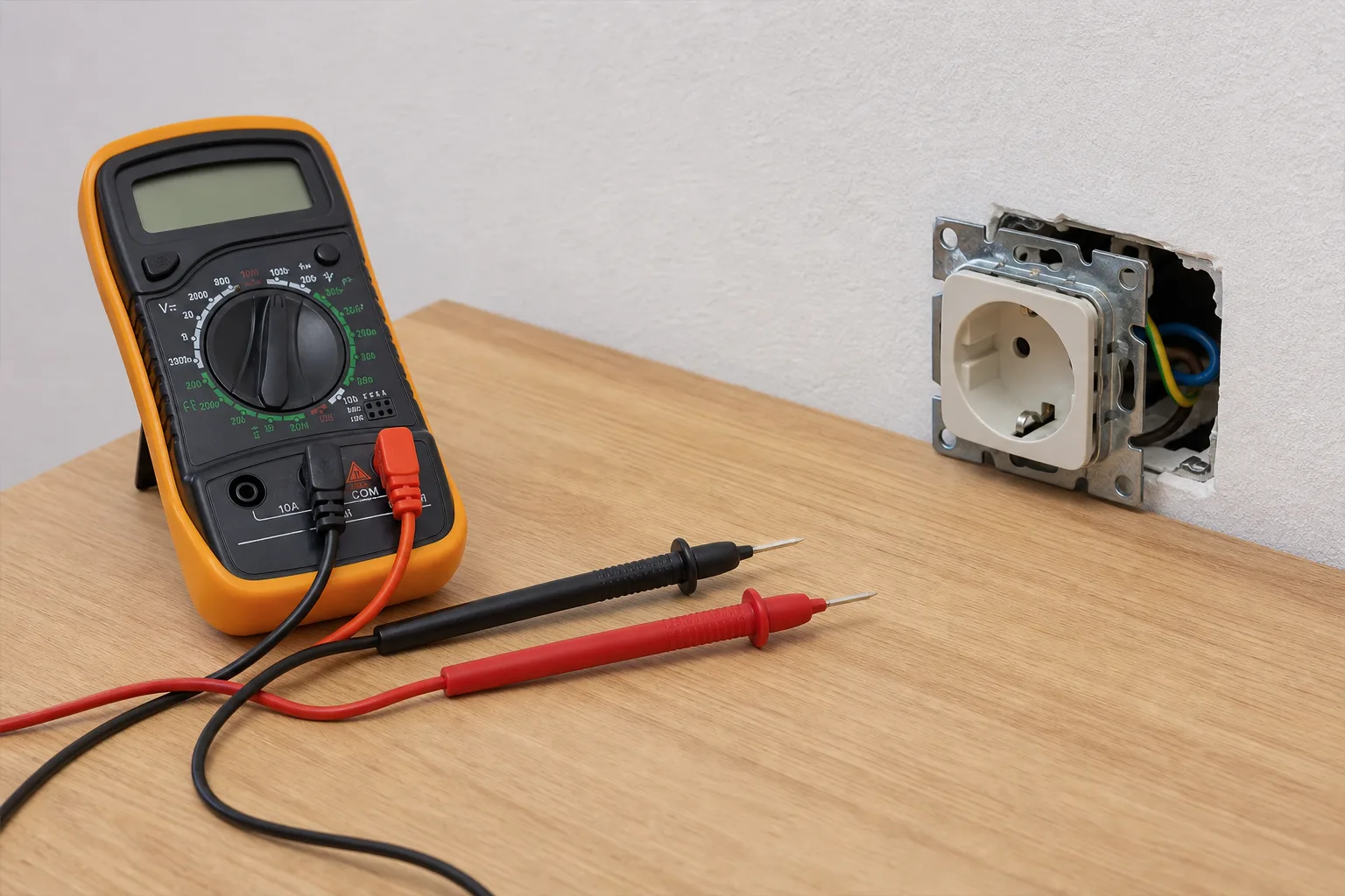 Spannungspruefung im Haushalt mit dem Multimeter: So ueberpruefen Sie Steckdosen und Leitungen